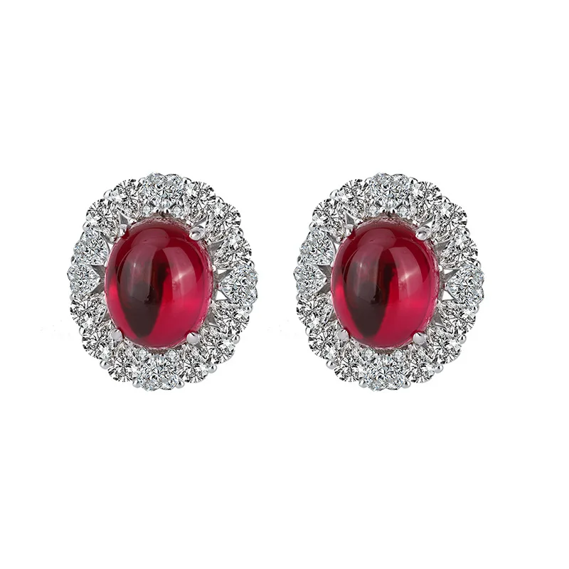 New fashion trend S925 silver inlaid 5A zircon emerald green chalcedony ruby full diamond earrings
New fashion trend S925 silver inlaid 5A zircon emerald green chalcedony ruby full diamond earrings