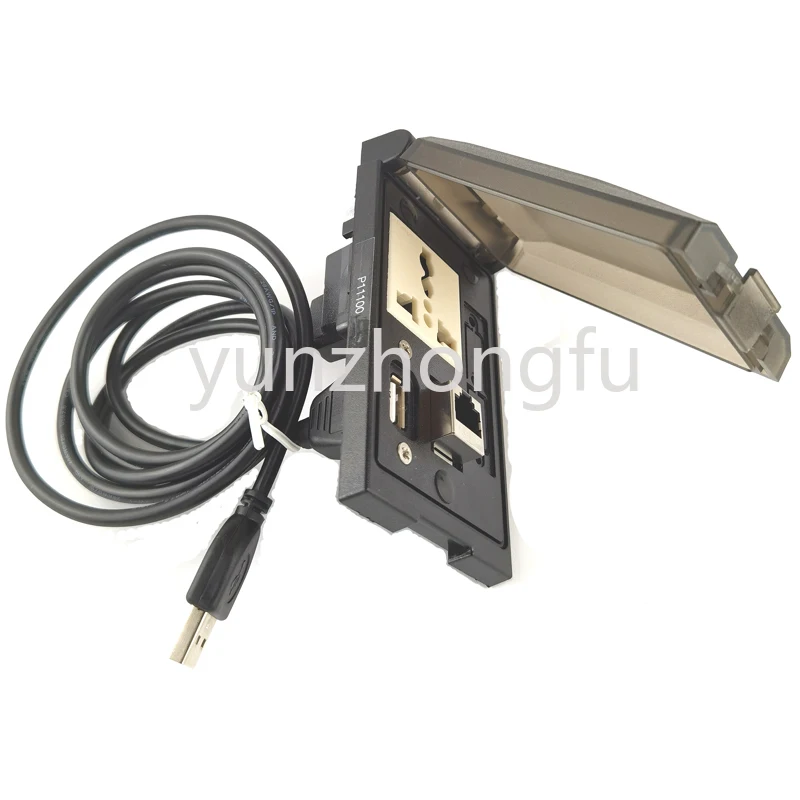 Spot P-11100 Communication Box Front Panel Interface Combination Socket USB RJ45 Network Port
Spot P-11100 Communication Box Front Panel Interface Combination Socket USB RJ45 Network Port