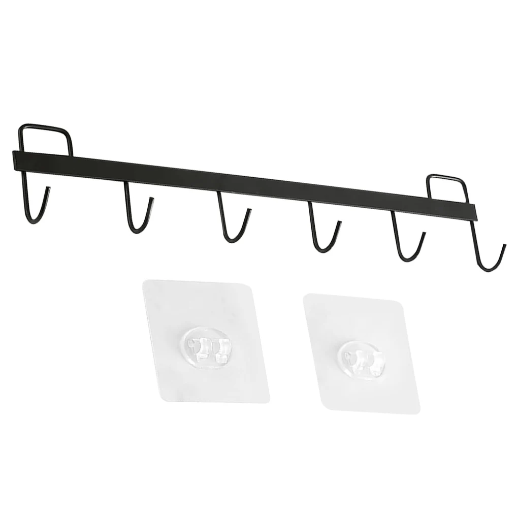 6 Hooks Rack Rail Wall Mounted Coat Hat Hanger Entryway Kitchen Utensil Towel Clothing Hanging Stand Multifunctional Door Hook
6 Hooks Rack Rail Wall Mounted Coat Hat Hanger Entryway Kitchen Utensil Towel Clothing Hanging Stand Multifunctional Door Hook