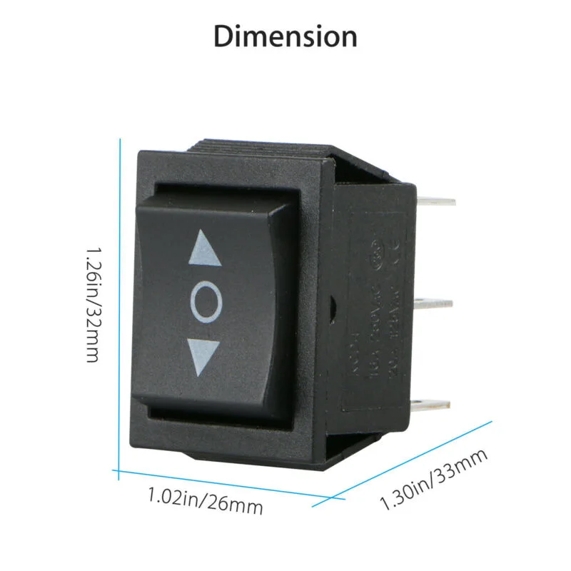2-pack 6 PIN DPDT Double Pole Double Throw 20 Amp Momentary Rocker Switch Both Sides Spring Return To Middle After Released
2-pack 6 PIN DPDT Double Pole Double Throw 20 Amp Momentary Rocker Switch Both Sides Spring Return To Middle After Released