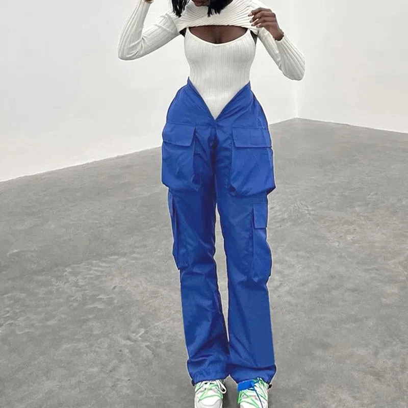 Women Clothes Fashion Leg Wide Leg Cargo Pants Baggy Womens Multi-Pocket Casual Pant Female Streetwear Trousers Roupas Femininas
Women Clothes Fashion Leg Wide Leg Cargo Pants Baggy Womens Multi-Pocket Casual Pant Female Streetwear Trousers Roupas Femininas