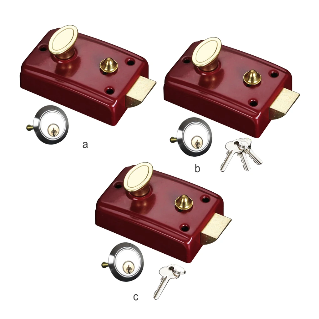 Wear-resistant Latch Deadbolt Rim Lock Antique Front Office Padlocks Locking Accessories Single Tongue Mortise Open With Key
Wear-resistant Latch Deadbolt Rim Lock Antique Front Office Padlocks Locking Accessories Single Tongue Mortise Open With Key