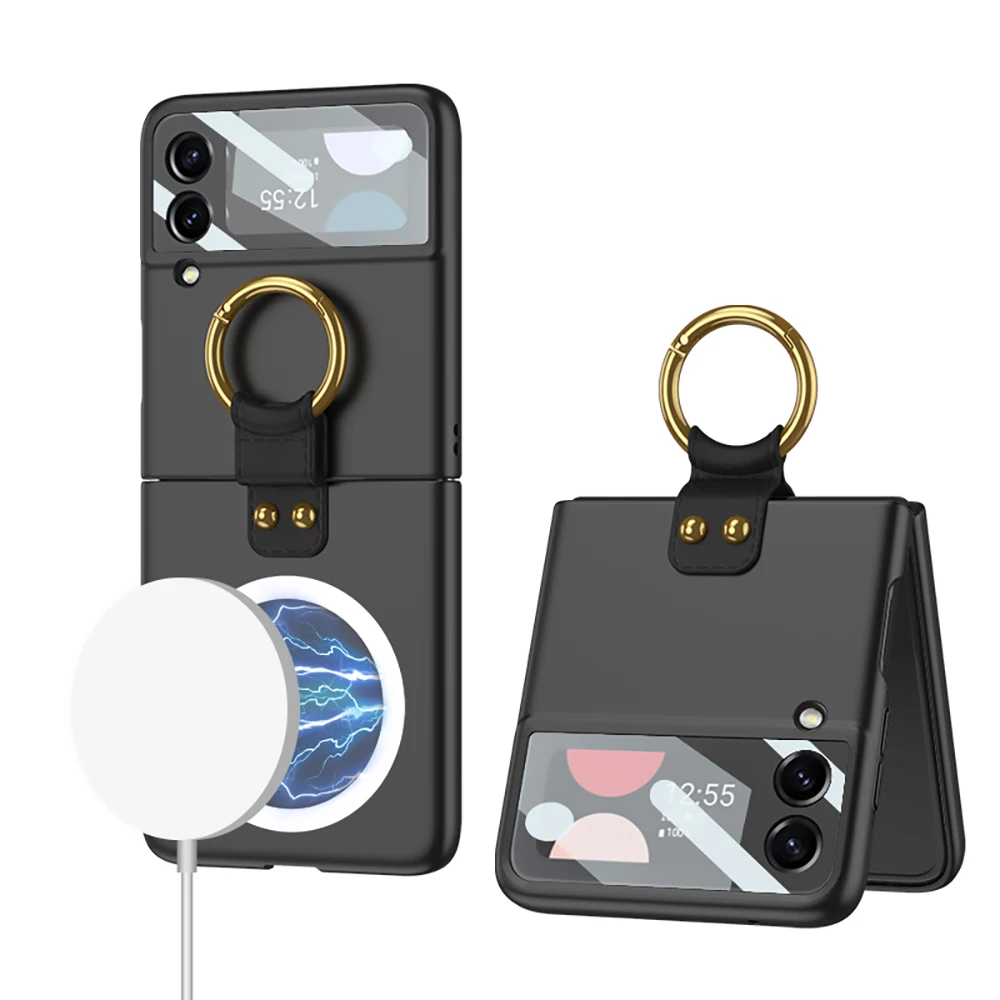 Магнитный чехол для беспроводной зарядки Magsafe для Samsung Galaxy Z Flip 4 Flip4 3 Flip3, Ультратонкий матовый чехол с кольцевым кронштейном
Магнитный чехол для беспроводной зарядки Magsafe для Samsung Galaxy Z Flip 4 Flip4 3 Flip3, Ультратонкий матовый чехол с кольцевым кронштейном