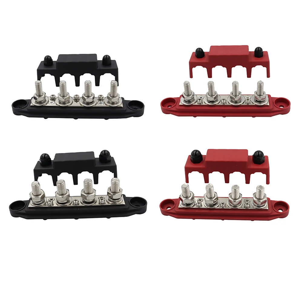4Pcs M8+M10 250A 4 Post Terminal Studs Busbar Power Distribution Block Busbar Battery Car Rv-Marine Cable Organizer Box
4Pcs M8+M10 250A 4 Post Terminal Studs Busbar Power Distribution Block Busbar Battery Car Rv-Marine Cable Organizer Box