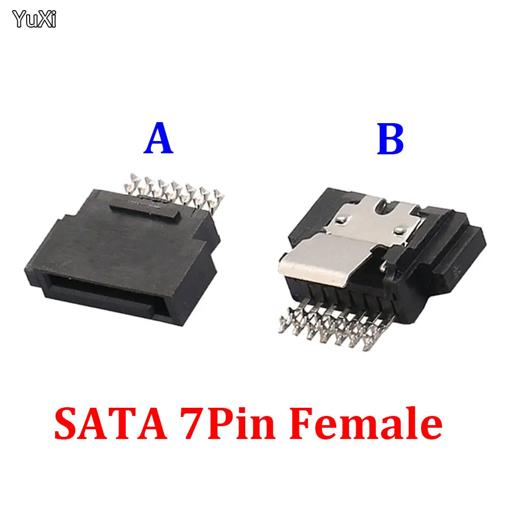 YUXI SATA 7Pin Female Connector 180Degree Straight Needle Riveting Pressure with Shrapnel Welding Wire Buckle Interface
YUXI SATA 7Pin Female Connector 180Degree Straight Needle Riveting Pressure with Shrapnel Welding Wire Buckle Interface