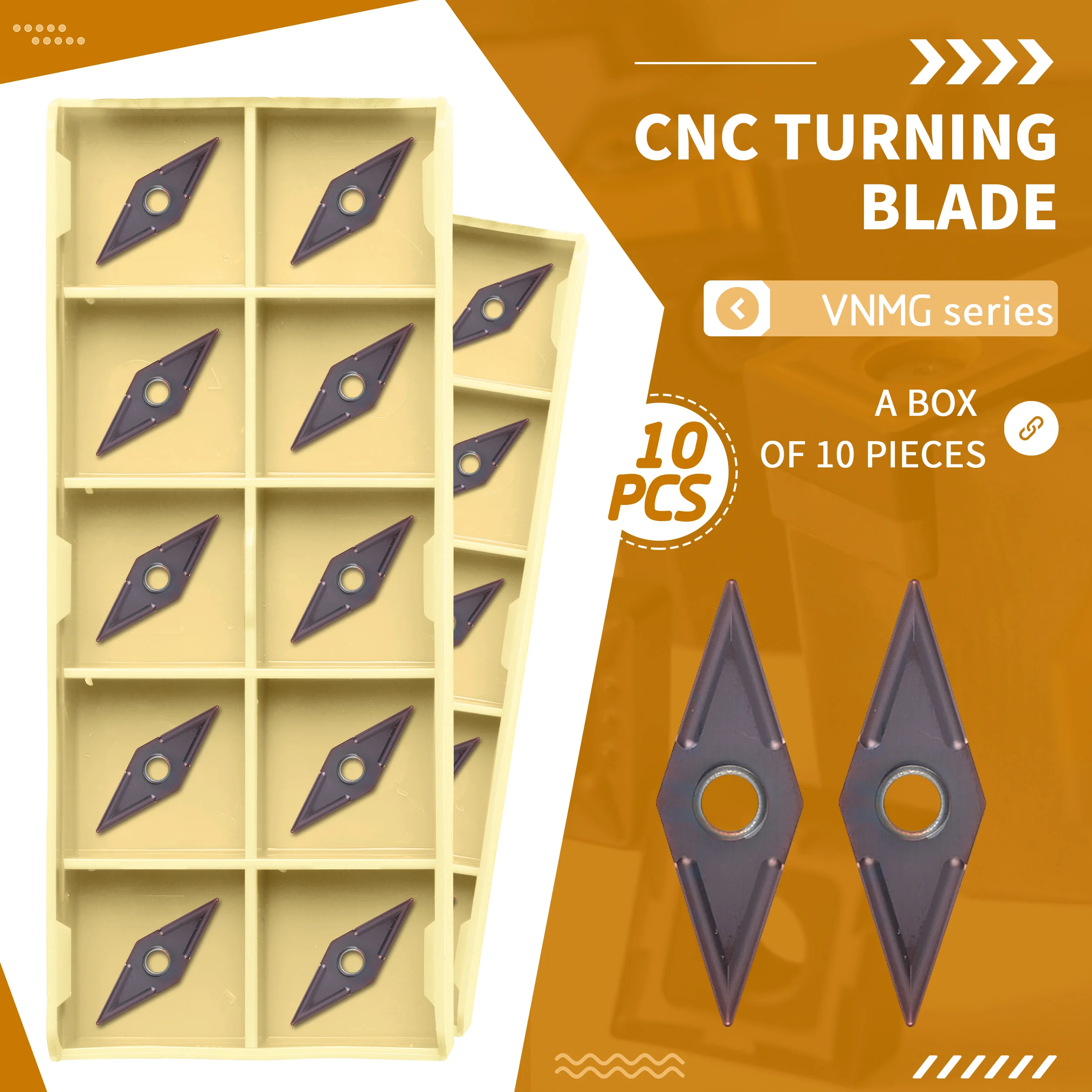 VNMG160404 VNMG160408-MS NK9018 CNC Lathe Turning Tools Carbide Insert Suggest Machining Stainless Steel Cutting Non-stick knife
VNMG160404 VNMG160408-MS NK9018 CNC Lathe Turning Tools Carbide Insert Suggest Machining Stainless Steel Cutting Non-stick knife