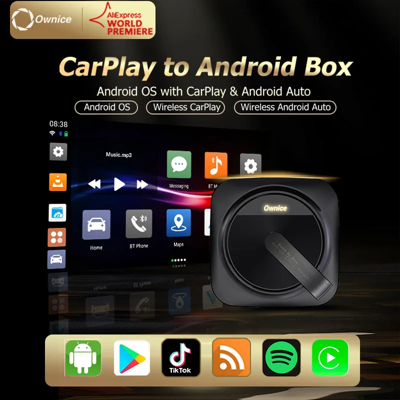 

Ownice Android 11 Wireless CarPlay Ai Box Apple Car Play Android Auto Youtube Netfix Mirror For Honda Civic Accord