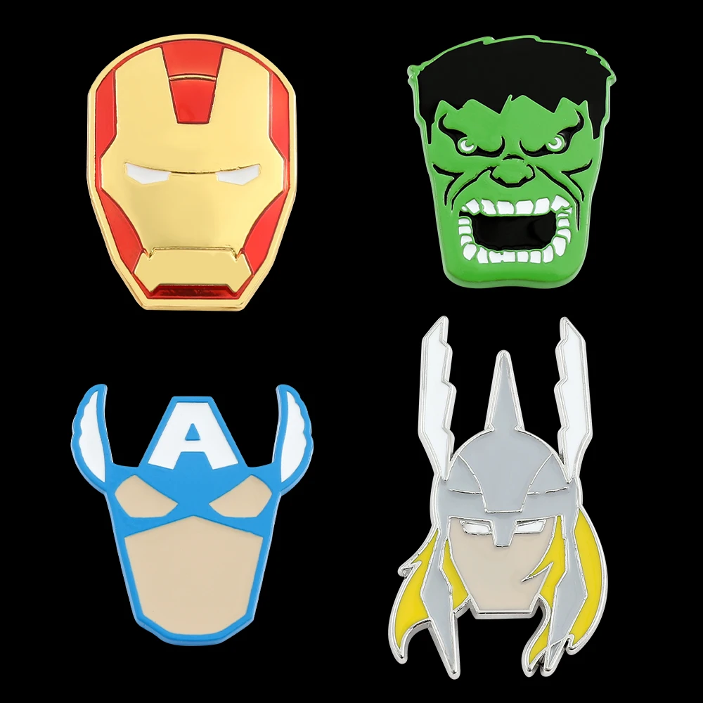 Avengers Superhero Badges Pins Marvel Hulk Iron Man Cute Enamel Brooches for Jackets Backpacks Lapel Pin Jewelry Accessories
Avengers Superhero Badges Pins Marvel Hulk Iron Man Cute Enamel Brooches for Jackets Backpacks Lapel Pin Jewelry Accessories