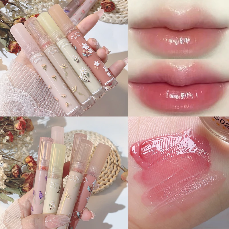 6 Colors Mirror Lip Gloss Moisturizing Nude Lipgloss Pretty Flower Transparent Tube Long Lasting Liquid Lipstick Makeup Cosmetic
6 Colors Mirror Lip Gloss Moisturizing Nude Lipgloss Pretty Flower Transparent Tube Long Lasting Liquid Lipstick Makeup Cosmetic