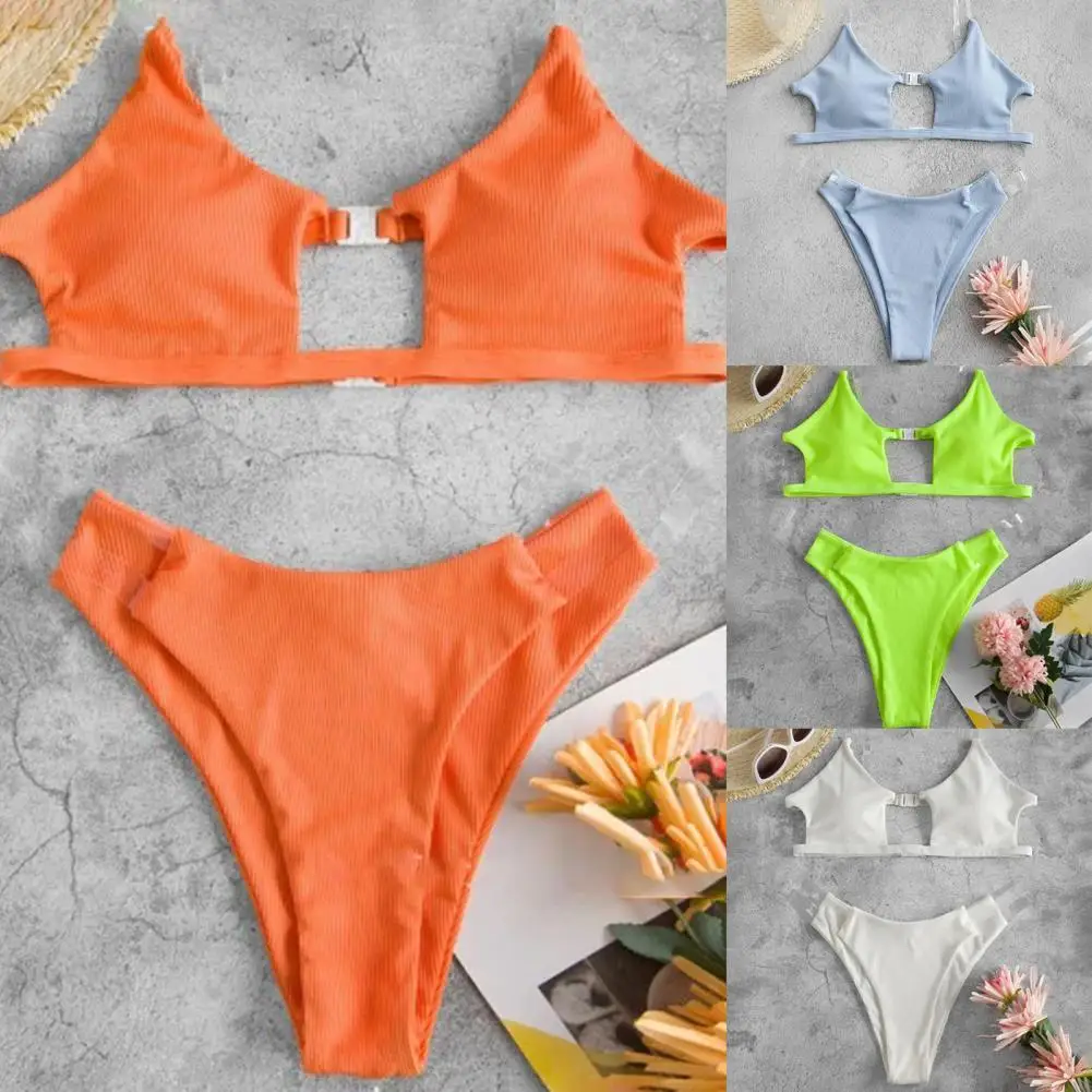 Fashion Swimwear Set Solid Color Breathable Summer Solid Color Beach Swimsuit Bathing Suit
Fashion Swimwear Set Solid Color Breathable Summer Solid Color Beach Swimsuit Bathing Suit