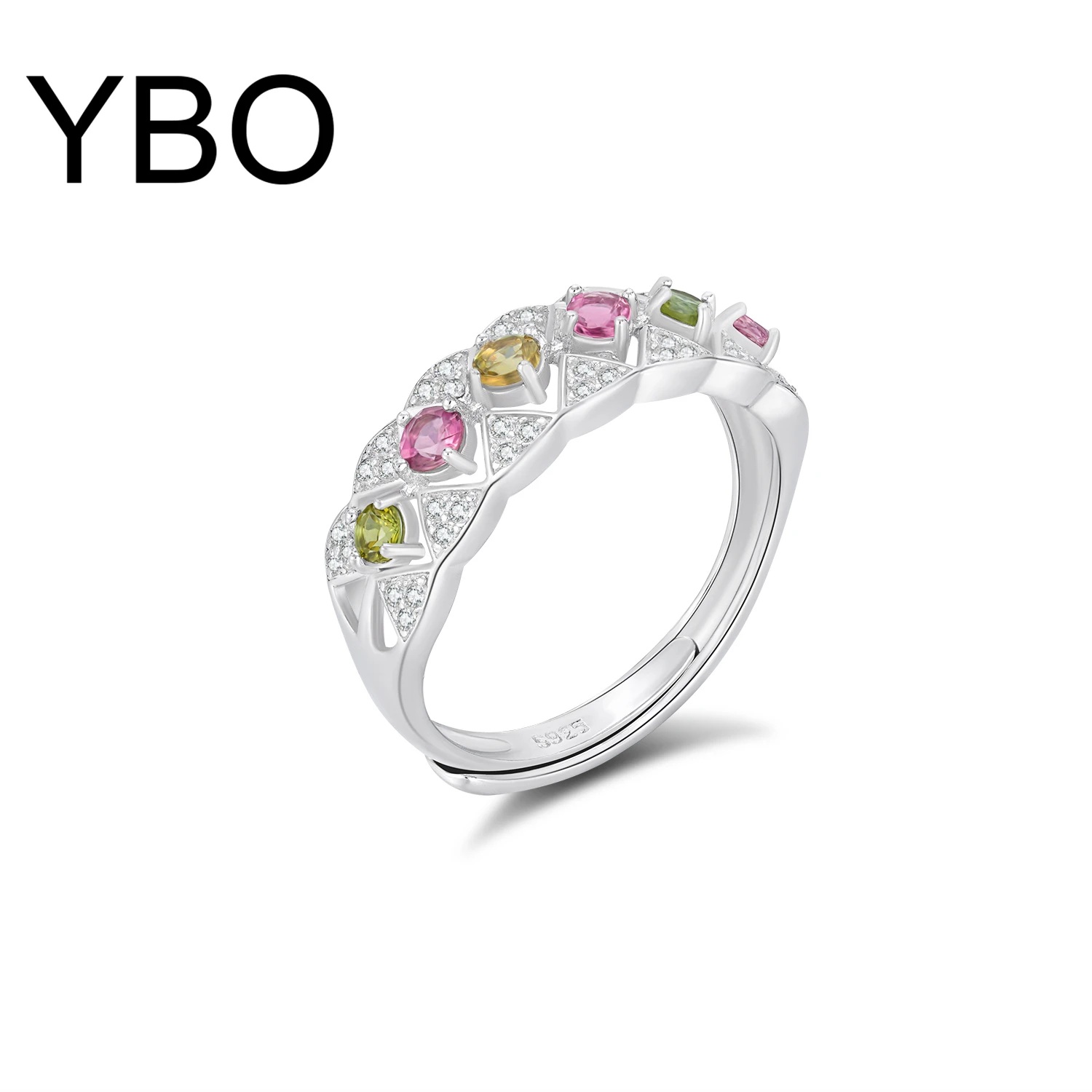 YBO Fashion 925 Sterling Silver Adjustable Rings For Women Natural Colorful Tourmaline Ring Luxury Jewelry Wedding Party Jewels
YBO Fashion 925 Sterling Silver Adjustable Rings For Women Natural Colorful Tourmaline Ring Luxury Jewelry Wedding Party Jewels