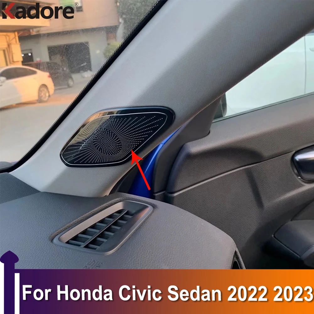Для Honda Civic Sedan 2022 2023 Черная передняя стойка треугольник аудио стерео динамик заклепки автомобильные чехлы аксессуары
Для Honda Civic Sedan 2022 2023 Черная передняя стойка треугольник аудио стерео динамик заклепки автомобильные чехлы аксессуары