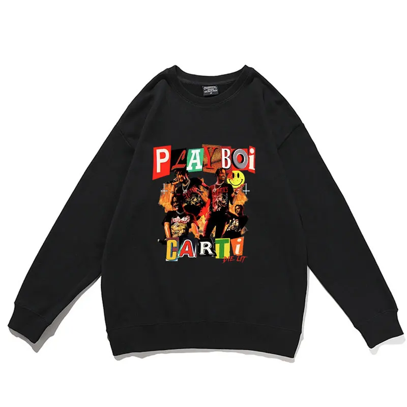 Rapper Playboi Carti Portrait Graphic Aesthetics Sweatshirt Men's Fashion Pullover Mens Streetwear Men Women Hip Hop Pullovers
Rapper Playboi Carti Portrait Graphic Aesthetics Sweatshirt Men's Fashion Pullover Mens Streetwear Men Women Hip Hop Pullovers
