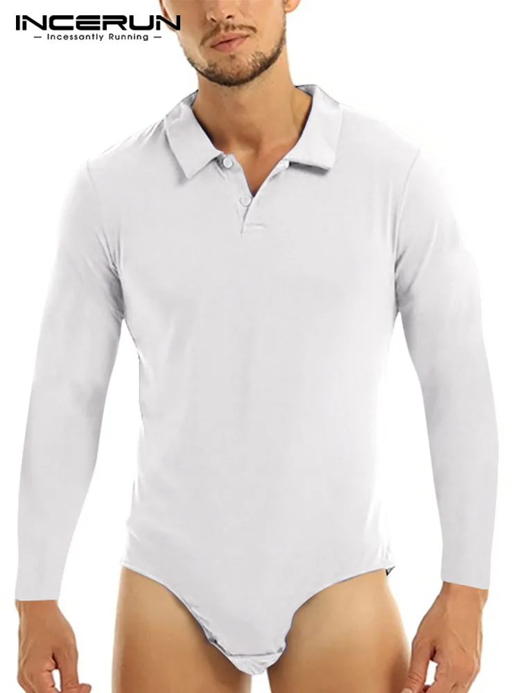 INCERUN Men Bodysuit Pajamas Long Sleeve Lapel Button Rompers Tops Streetwear 2022 Sexy Solid Color Men's Casual Bodysuits S-5XL
INCERUN Men Bodysuit Pajamas Long Sleeve Lapel Button Rompers Tops Streetwear 2022 Sexy Solid Color Men's Casual Bodysuits S-5XL