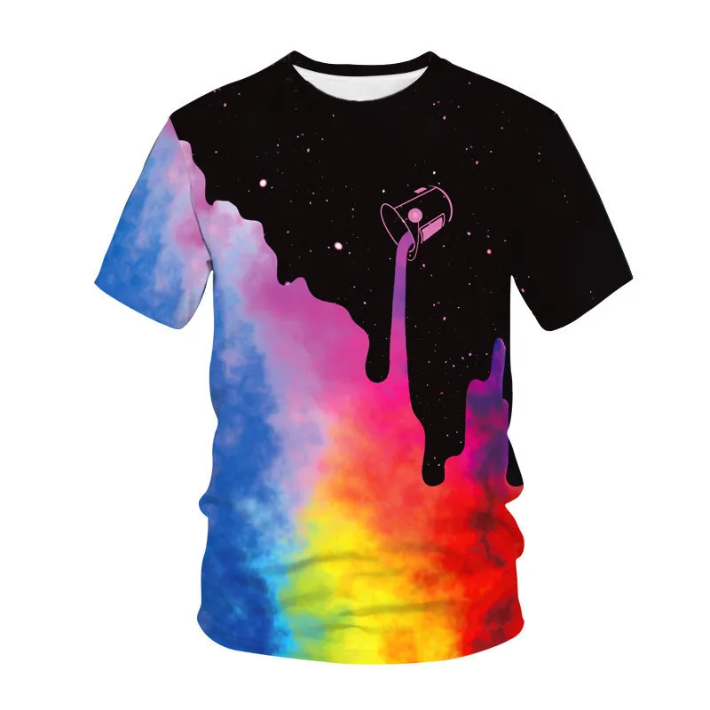 Short Sleeve Gradient Pattern Men's T-Shirts Summer New 3D Print Streetwear Tie-dye Male Tops Oversized Casual Tees Big Size 6XL
Short Sleeve Gradient Pattern Men's T-Shirts Summer New 3D Print Streetwear Tie-dye Male Tops Oversized Casual Tees Big Size 6XL