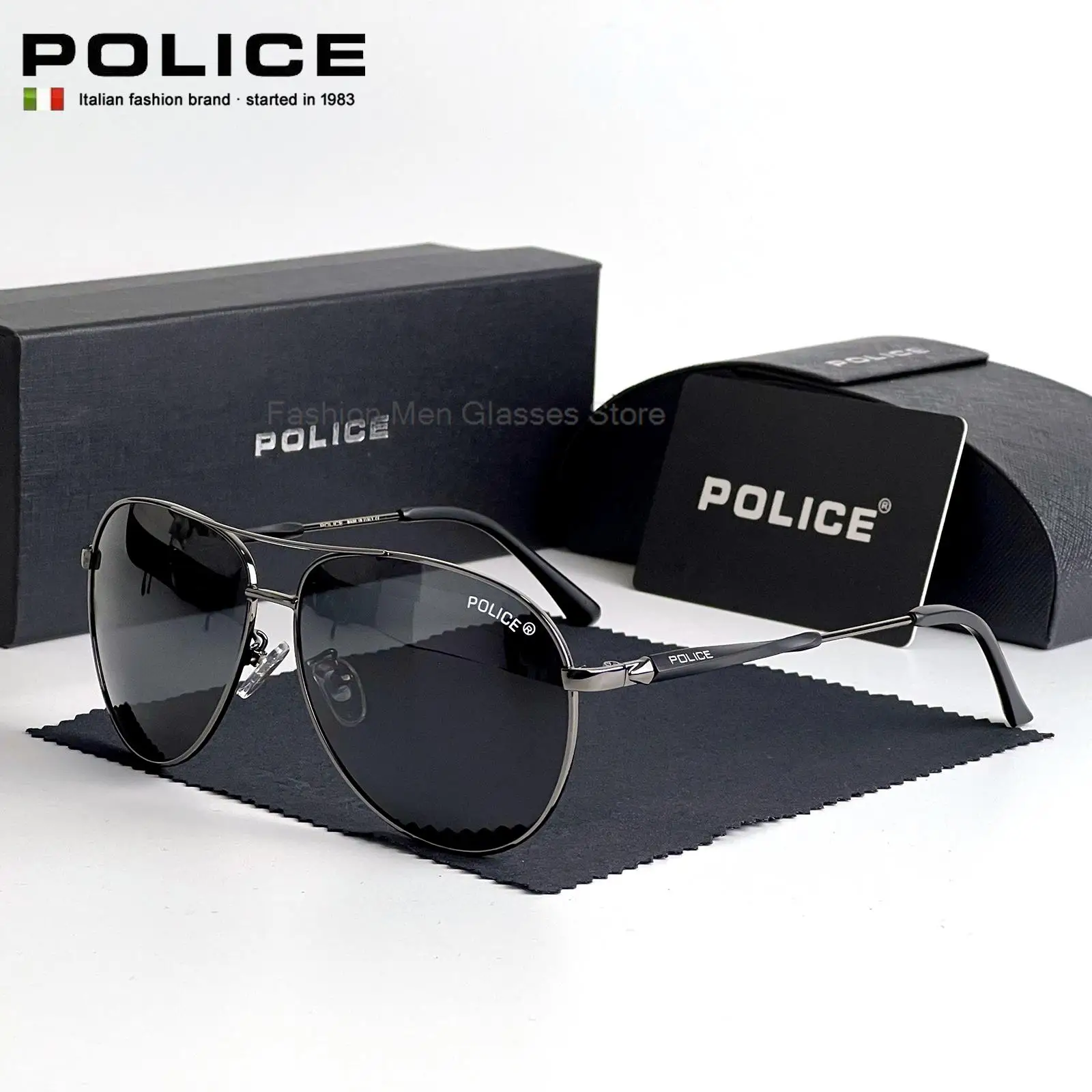 POLICE Luxury Brand P178 Sunglasses Man Pilot Polarized Lenses Sun Glass UV400 Outdoor Men's Glasses Des Lunettes De Soleil
POLICE Luxury Brand P178 Sunglasses Man Pilot Polarized Lenses Sun Glass UV400 Outdoor Men's Glasses Des Lunettes De Soleil