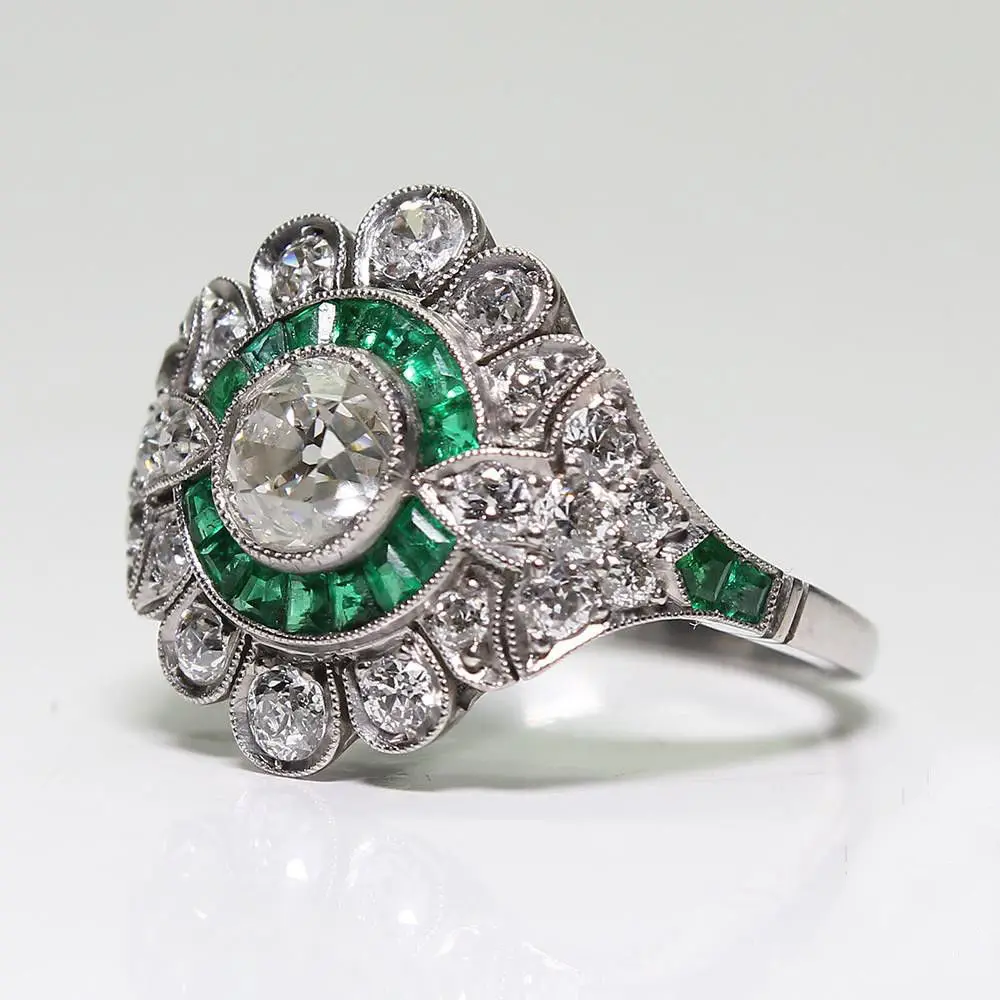 DIWENFU Pure S925 Sterling Silver Color Natural Emerald Gemstone Ring Women Silver 925 Jewelry Cushion Zirconia Garnet Bizuteria
DIWENFU Pure S925 Sterling Silver Color Natural Emerald Gemstone Ring Women Silver 925 Jewelry Cushion Zirconia Garnet Bizuteria