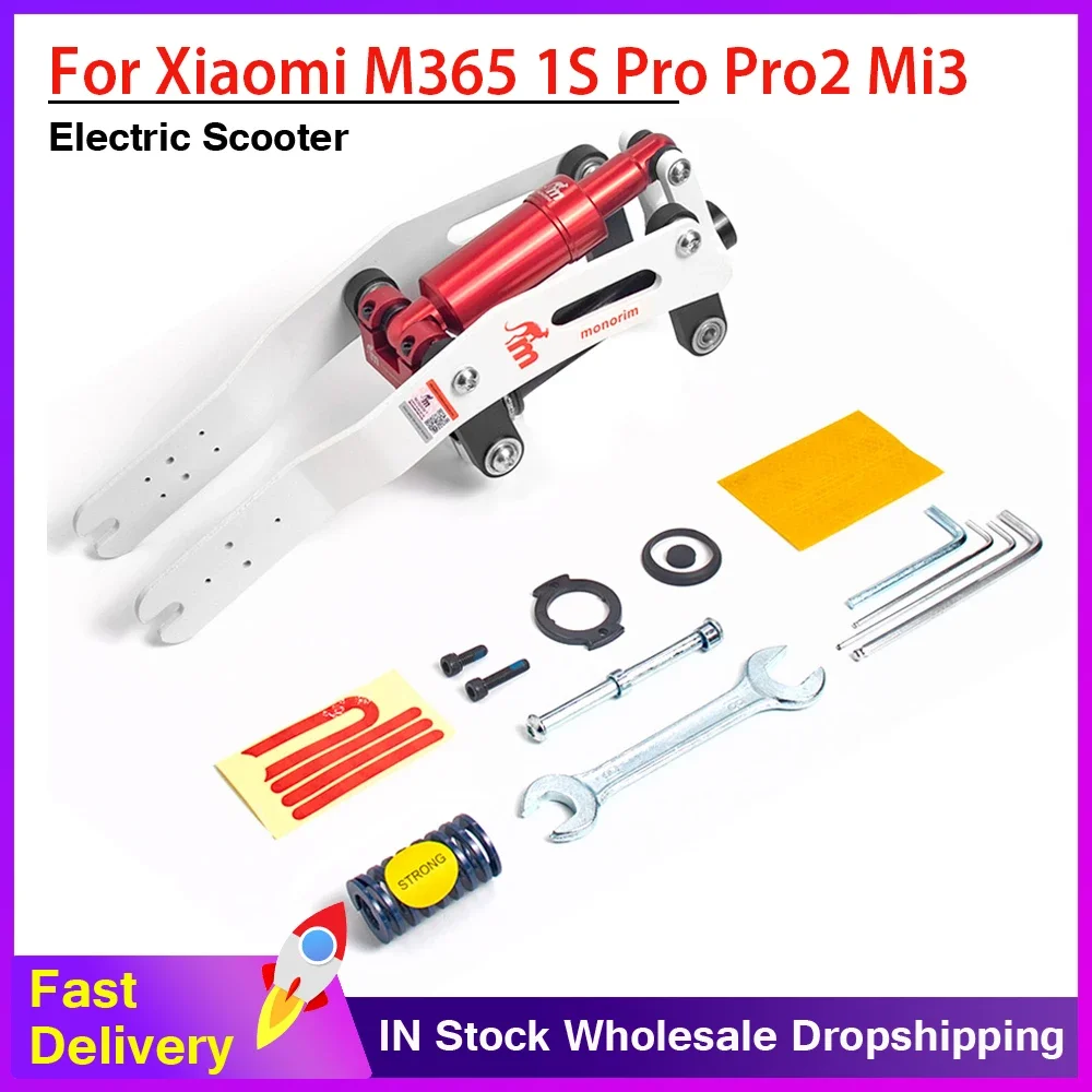 Monorim M0 V4 Front Suspension Kit Modification Shock Absorber For Xiaomi M365 1S Pro Pro2 Mi3 Essential Electric Scooter Parts
Monorim M0 V4 Front Suspension Kit Modification Shock Absorber For Xiaomi M365 1S Pro Pro2 Mi3 Essential Electric Scooter Parts