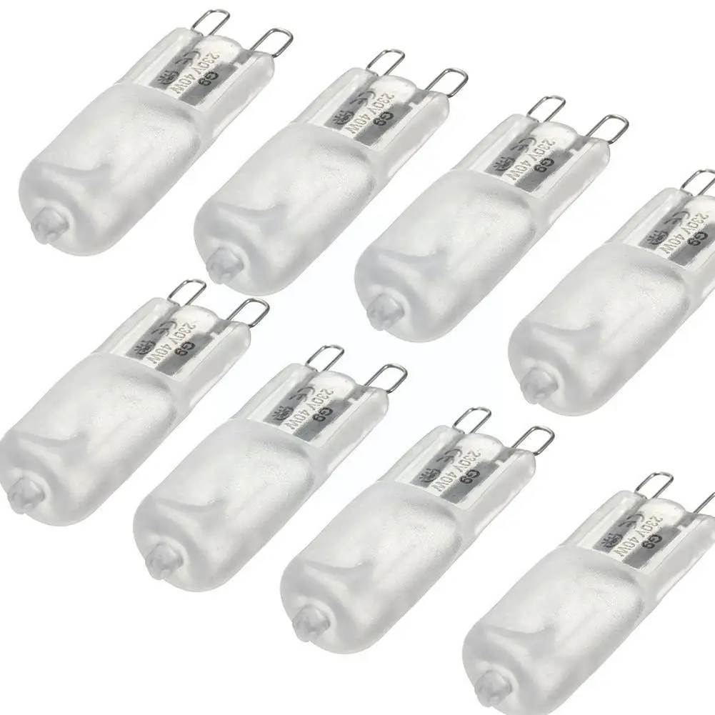 

10 pieces warm white matte G9 2800K-3000K halogen lamp 40w about 50.000 Life hours X4H9