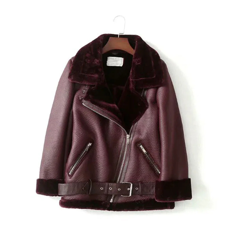 Fur Long Sleeved Loose Belt Warm Women's Jacket Wool Lamb Winter Thickened Locomotive Lapel Female Coat Beige Black Chic PU
Fur Long Sleeved Loose Belt Warm Women's Jacket Wool Lamb Winter Thickened Locomotive Lapel Female Coat Beige Black Chic PU