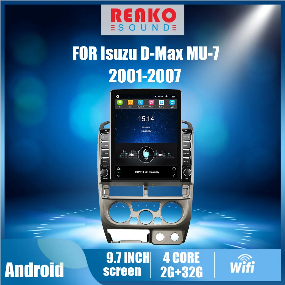 For Isuzu D-Max MU-7 2001-2007 2 Din 9.7" Tesla Screen Car Multimedia Player GPS Navigator WIFI 4G Carplay Android Autoradio
For Isuzu D-Max MU-7 2001-2007 2 Din 9.7" Tesla Screen Car Multimedia Player GPS Navigator WIFI 4G Carplay Android Autoradio