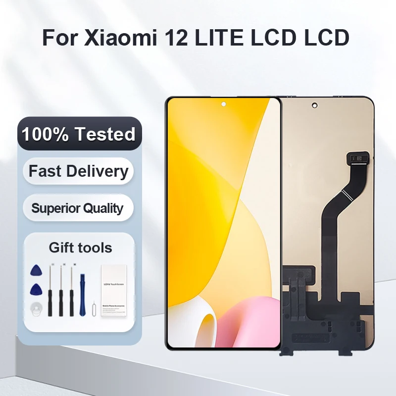 1Pcs 6.55 Inch MI 12 LITE Display For Xiaomi 12 Lite Lcd Touch Panel Screen Digitizer 2203129G Assembly Free Shipping With Tools
1Pcs 6.55 Inch MI 12 LITE Display For Xiaomi 12 Lite Lcd Touch Panel Screen Digitizer 2203129G Assembly Free Shipping With Tools