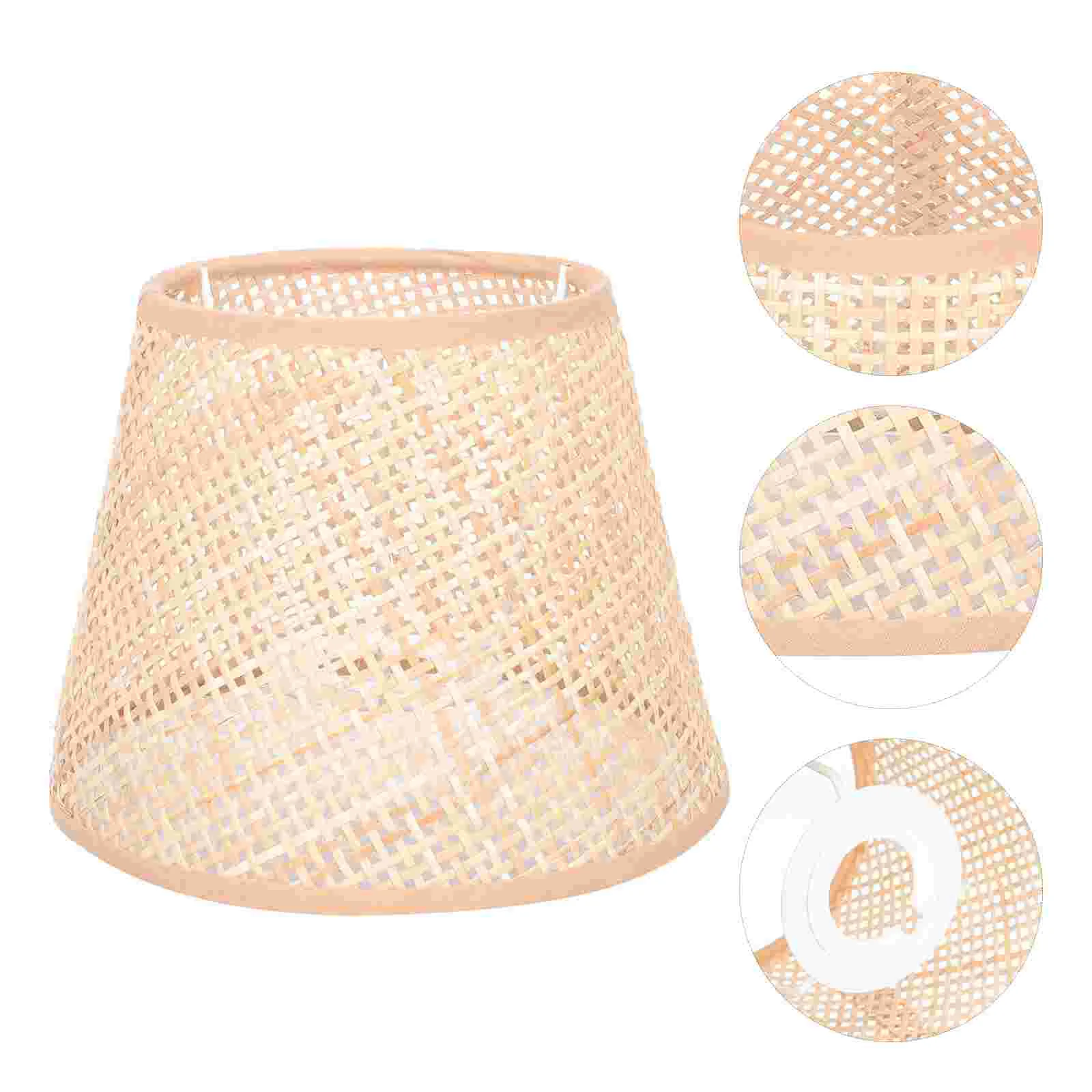 Rattan Woven Lamp Shade Simple Lamp Cover for Desk Light Table Lamp Bedside Lamp
Rattan Woven Lamp Shade Simple Lamp Cover for Desk Light Table Lamp Bedside Lamp