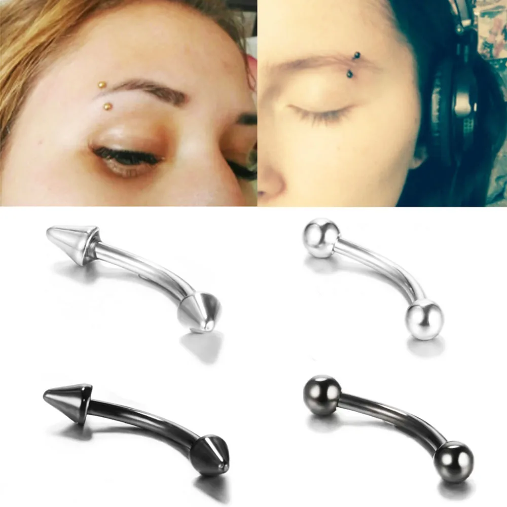Leosoxs 1pcs Stainless Steel Round Ball Curved Rod Eyebrow Piercing Jewelry Lip Studs and Ear Studs 
Leosoxs 1pcs Stainless Steel Round Ball Curved Rod Eyebrow Piercing Jewelry Lip Studs and Ear Studs