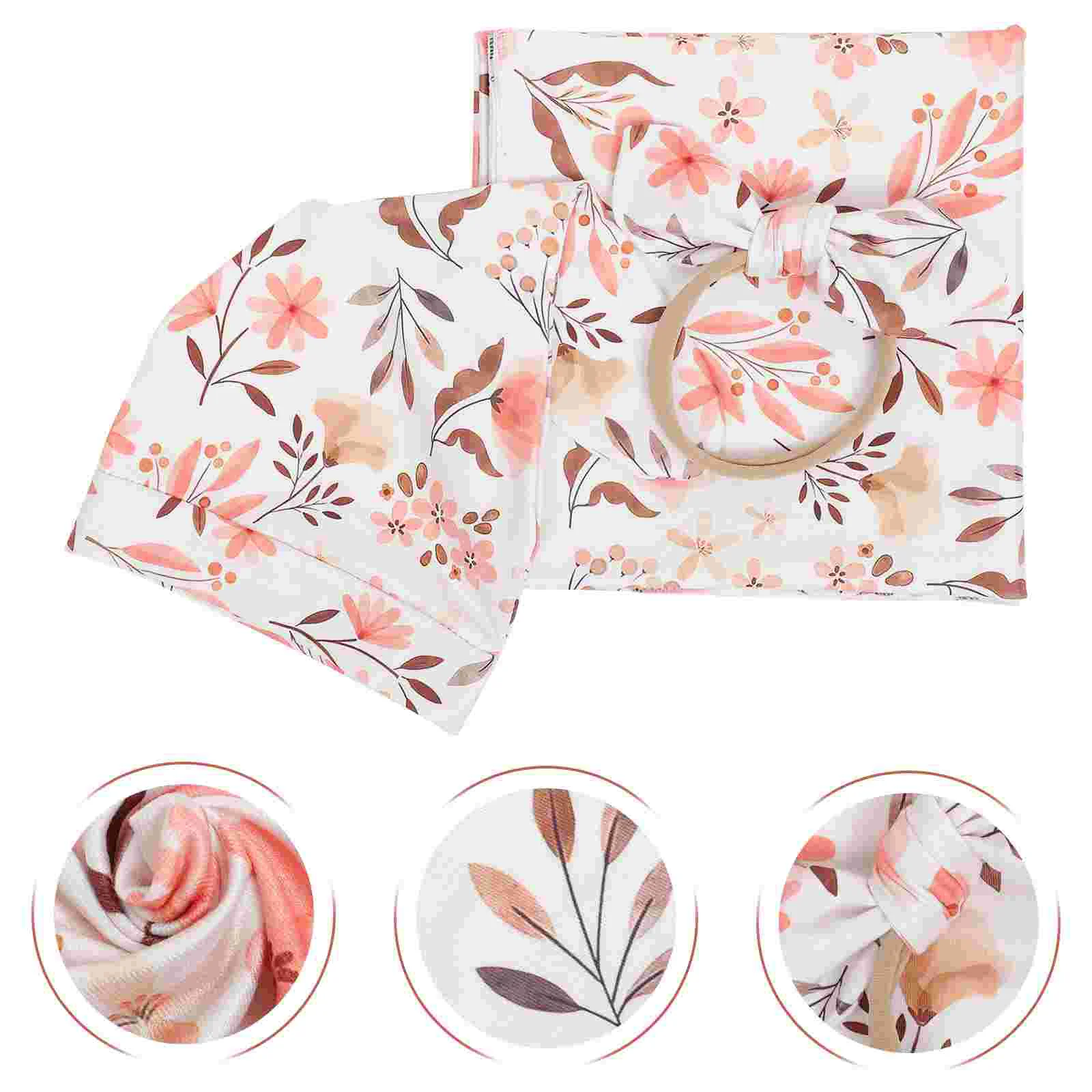 Пеленка для новорожденных, одеяло с повязкой на голову, Полиэстеровая шляпа для девочек 
Пеленка для новорожденных, одеяло с повязкой на голову, Полиэстеровая шляпа для девочек