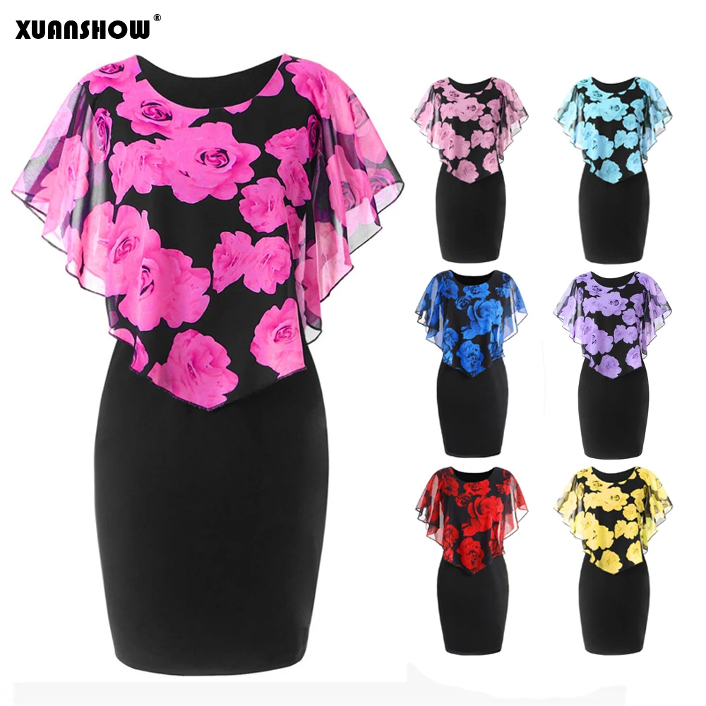 XUANSHOW Summer Dresses for Women 2022 Rose Flower Print Shawl Stitching Slim Bodycon Dress Vestios Robe Femme
XUANSHOW Summer Dresses for Women 2022 Rose Flower Print Shawl Stitching Slim Bodycon Dress Vestios Robe Femme