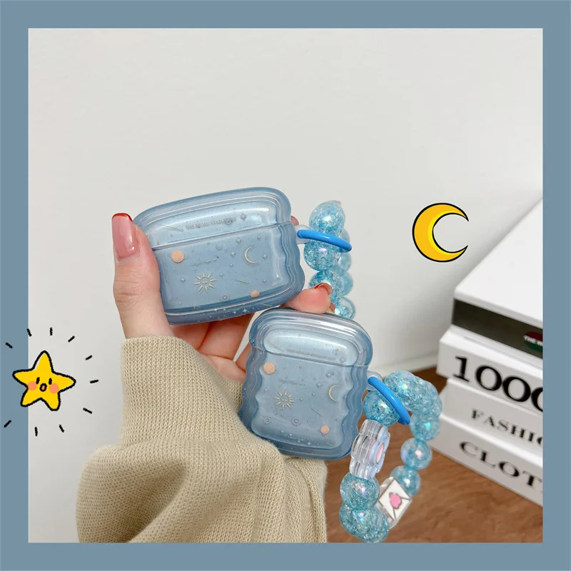 Blue Sky+Bracelet For Apple AirPods 1 2 pro Bluetooth Headphone Cover 3rd Generation Silicone Soft Cover Protective Case
Blue Sky+Bracelet For Apple AirPods 1 2 pro Bluetooth Headphone Cover 3rd Generation Silicone Soft Cover Protective Case