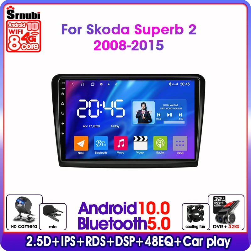 Android 10 2Din Car Radio Multimedia Video Player for Skoda Superb 2 B6 2008-2015 GPS Navigation Stereo Carplay Speakers Audio
Android 10 2Din Car Radio Multimedia Video Player for Skoda Superb 2 B6 2008-2015 GPS Navigation Stereo Carplay Speakers Audio