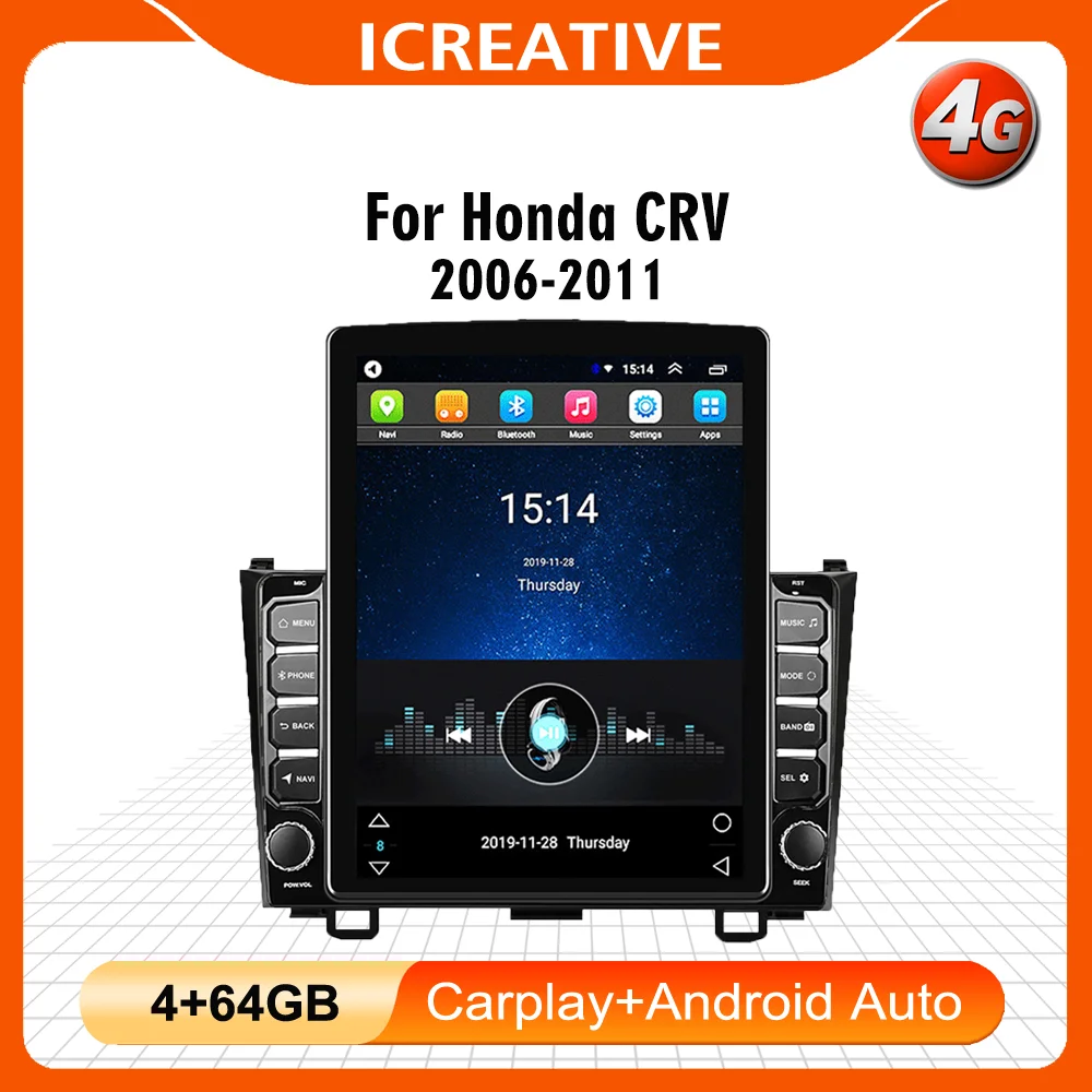 9.7" Tesla Screen Autoradio For Honda CRV 2006-2011 Car Multimedia Player GPS Navigator 4G Carplay Android Stereo Head Unit
9.7" Tesla Screen Autoradio For Honda CRV 2006-2011 Car Multimedia Player GPS Navigator 4G Carplay Android Stereo Head Unit
