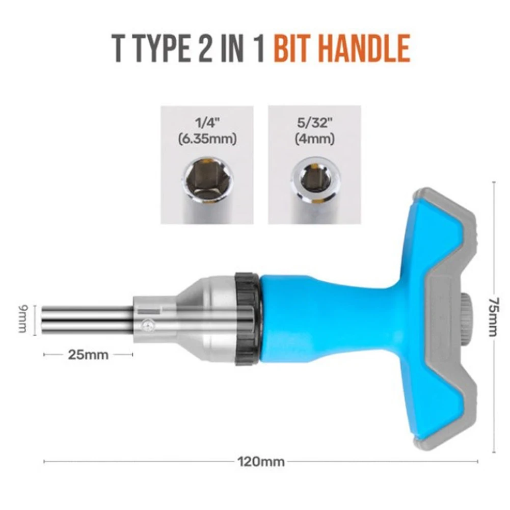 6Pcs Screwdriver Bits T-shape Handle Set 6.35mm Triangle Y U 3/5 Points Head For Home Appliance Disassembly Toy Repair Hand Tool
6Pcs Screwdriver Bits T-shape Handle Set 6.35mm Triangle Y U 3/5 Points Head For Home Appliance Disassembly Toy Repair Hand Tool