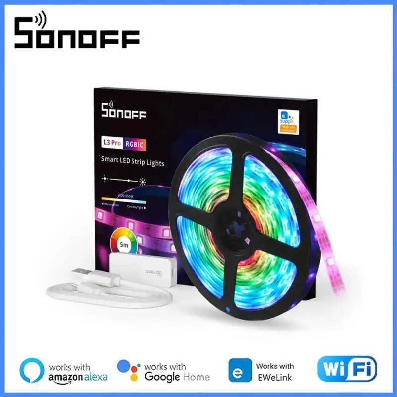 

Умная Светодиодная лента SONOFF L3 Pro, 5 м, Wi-Fi