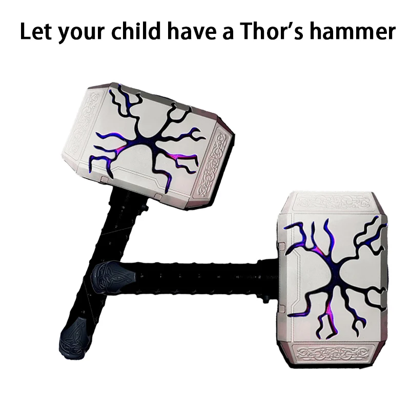 1:1 Thunder Hammer 44cm Cosplay Doll Weapon Model Children's Gift Movie Character Props Boy Toy knives and swords weapon
1:1 Thunder Hammer 44cm Cosplay Doll Weapon Model Children's Gift Movie Character Props Boy Toy knives and swords weapon