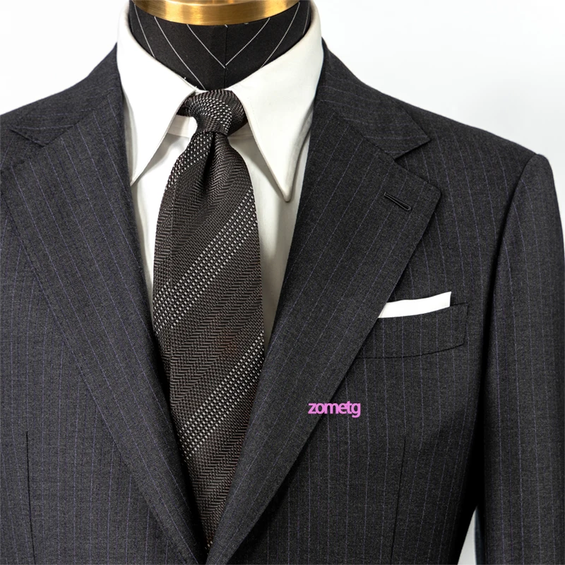 

Luxury Silk Tie Neck Ties Silk Men stirp Tie zometg Wedding Ties Neckties Silk Necktie Business Ties Brown Neckties