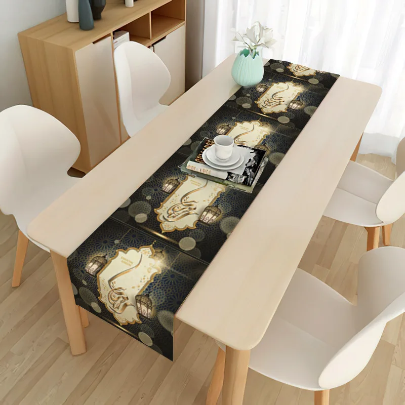 Eid Decoration Tablecloth Moon Muslim Festival Party Household Long Table Placemat Muslim al-Fitr Mubarak Ramadan Kareem Decor
Eid Decoration Tablecloth Moon Muslim Festival Party Household Long Table Placemat Muslim al-Fitr Mubarak Ramadan Kareem Decor