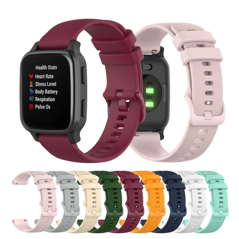 Watchband for Garmin Venu SQ Silicone Bracelet for Garmin Venu Vivoactive3 4 Forerunner245 for Amazfit BipS/U Wrist Strap
Watchband for Garmin Venu SQ Silicone Bracelet for Garmin Venu Vivoactive3 4 Forerunner245 for Amazfit BipS/U Wrist Strap