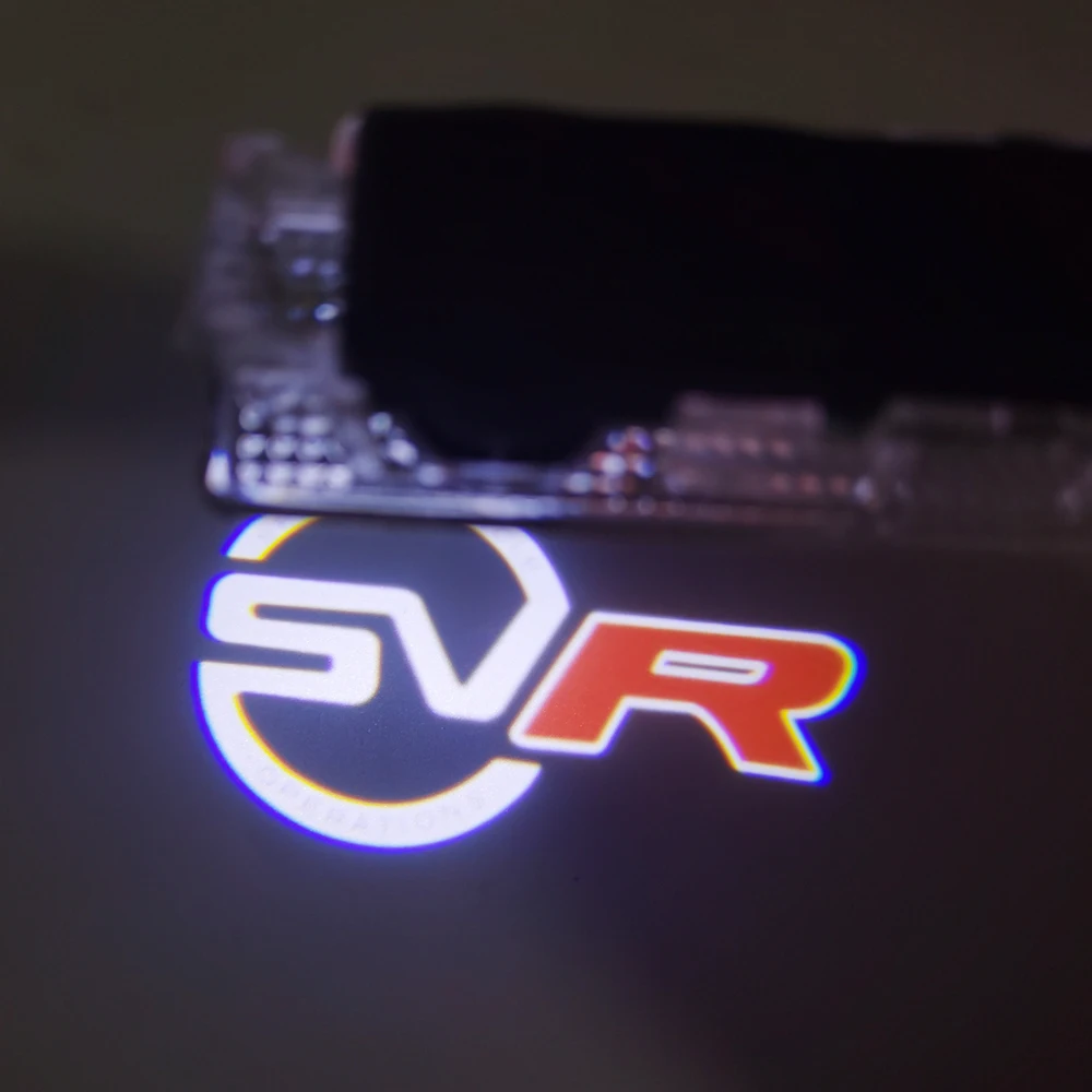 2 шт. светодиодный светодиодные лампы для автомобильных дверей с логотипом SVR для Land Rover Freelander Range Rover Discovery Defender SVR, приветсветильник щение 
2 шт. светодиодный светодиодные лампы для автомобильных дверей с логотипом SVR для Land Rover Freelander Range Rover Discovery Defender SVR, приветсветильник щение