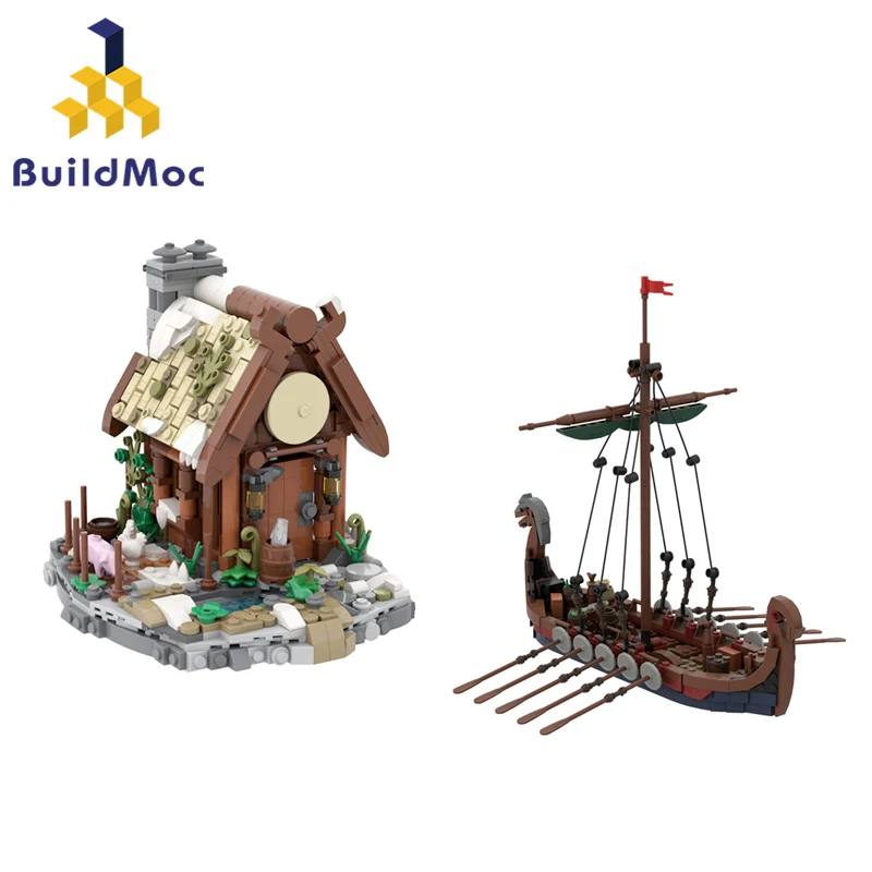 BuildMoc Viking Farm House Building Blocks Set The Medieval Times Tree Flower Vikings Hut Bricks Toys For Children Birthday Gift
BuildMoc Viking Farm House Building Blocks Set The Medieval Times Tree Flower Vikings Hut Bricks Toys For Children Birthday Gift