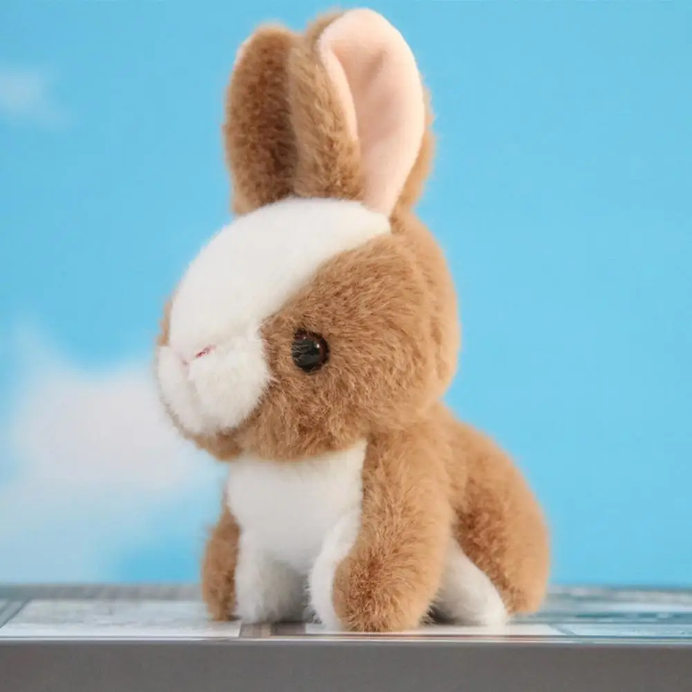 

10 см милая мягкая игрушка-животное, плюшевый кролик, кукла, сумка, орнаменты из полипропилена и хлопка для сумочки