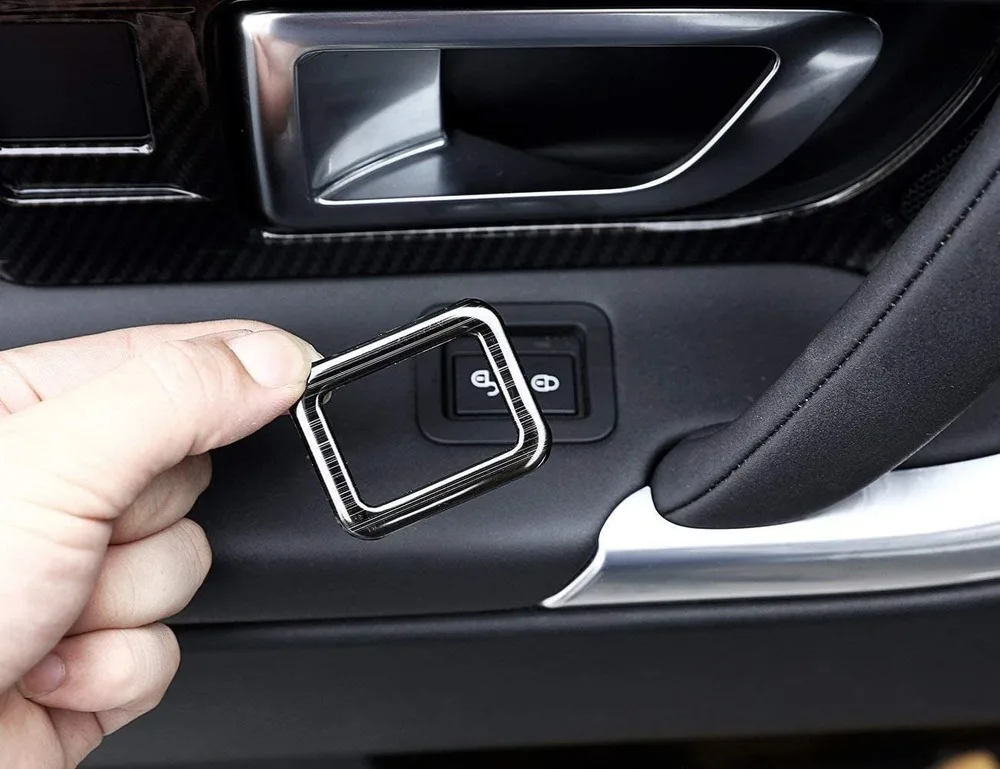Black Stainless Steel Brushed Child Door Lock Frames Trim 4pcs For Land Rover Discovery Sport 2015-2018
Black Stainless Steel Brushed Child Door Lock Frames Trim 4pcs For Land Rover Discovery Sport 2015-2018