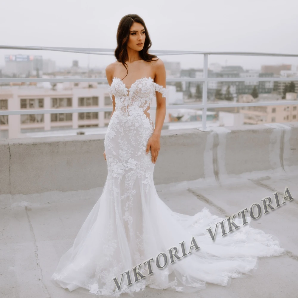 VIKTORIA Modern Wedding Dress For Woman Marriage 2024 Mermaid Off Shoulder Sweetheart Appliques Vestidos De Novia Custom Made
VIKTORIA Modern Wedding Dress For Woman Marriage 2024 Mermaid Off Shoulder Sweetheart Appliques Vestidos De Novia Custom Made