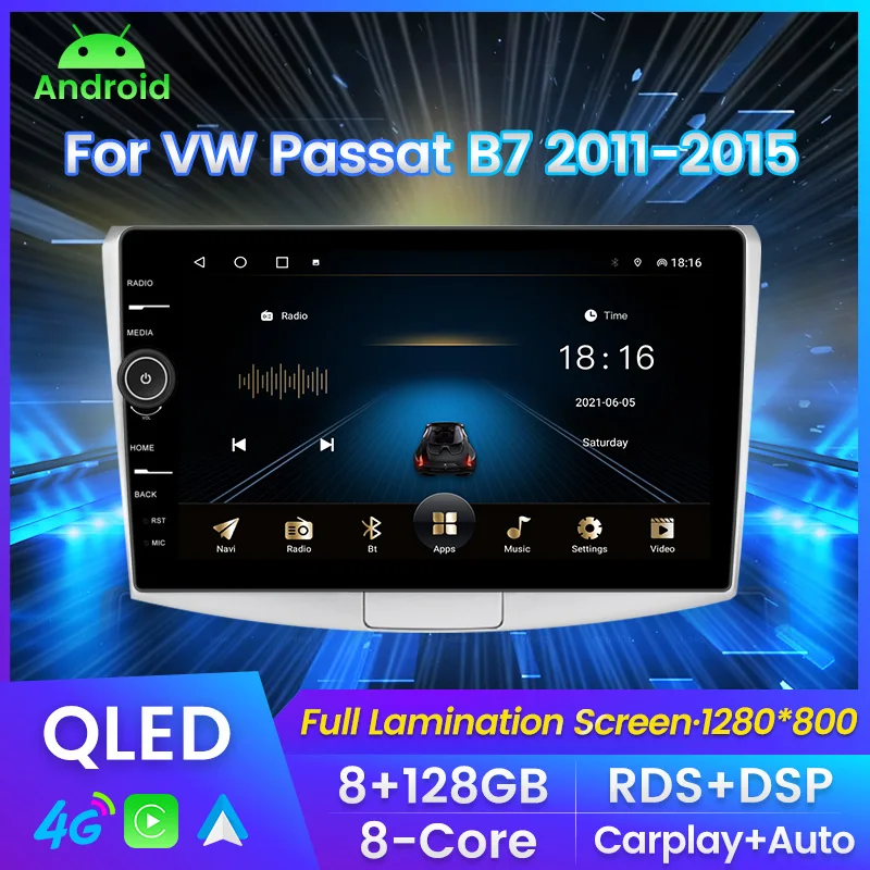 MLOVELIN QLED Screen 6+128G for Volkswagen Passat B7 CC 2010 2011 2012-2016 Car multimedia RDS radio Steering wheel control
MLOVELIN QLED Screen 6+128G for Volkswagen Passat B7 CC 2010 2011 2012-2016 Car multimedia RDS radio Steering wheel control