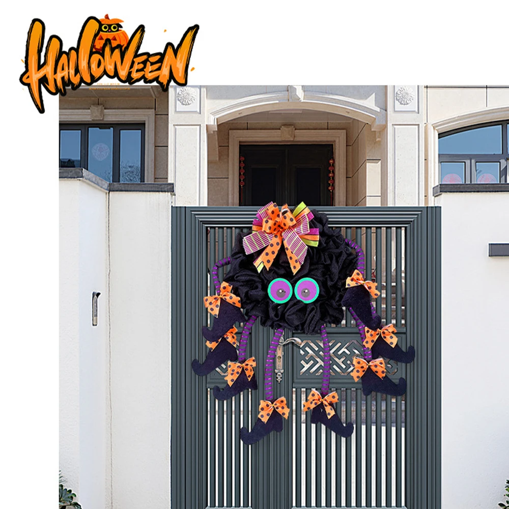 Multi-leg Witch Wreath Spider Door Halloween Party Decor Ornament Pendant Home Wall Hanging Decoration
Multi-leg Witch Wreath Spider Door Halloween Party Decor Ornament Pendant Home Wall Hanging Decoration