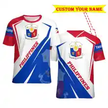 Jumeast 3D Printed Philippines Flag T-shirts For Men New In Design Custom Your Name T Shirts Fashion Alternative Youth Clothing