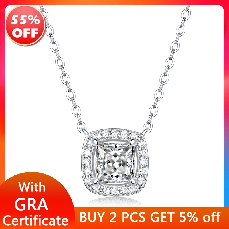 Classic Style 925 Silver Chain D Color Moissanite Pendant Women's Necklace Free Shipping, High Jewelry Women Engagement
Classic Style 925 Silver Chain D Color Moissanite Pendant Women's Necklace Free Shipping, High Jewelry Women Engagement