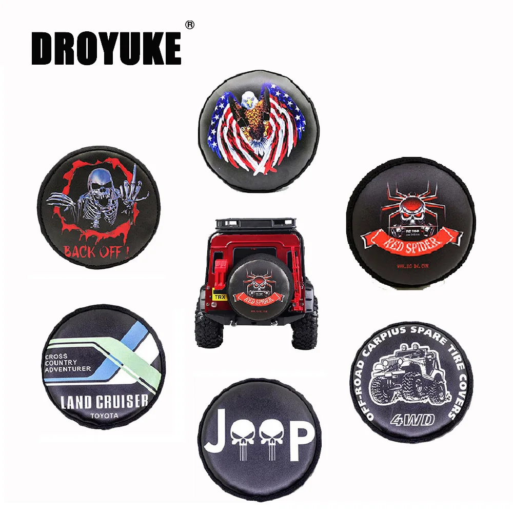 Droyuke 1/10 Leather Spare Tire Cover fits 1.9" 110-120mm Wheels for RC Crawler Axial SCX10 Traxxas TRX4 TRX6 D90 Garnish
Droyuke 1/10 Leather Spare Tire Cover fits 1.9" 110-120mm Wheels for RC Crawler Axial SCX10 Traxxas TRX4 TRX6 D90 Garnish