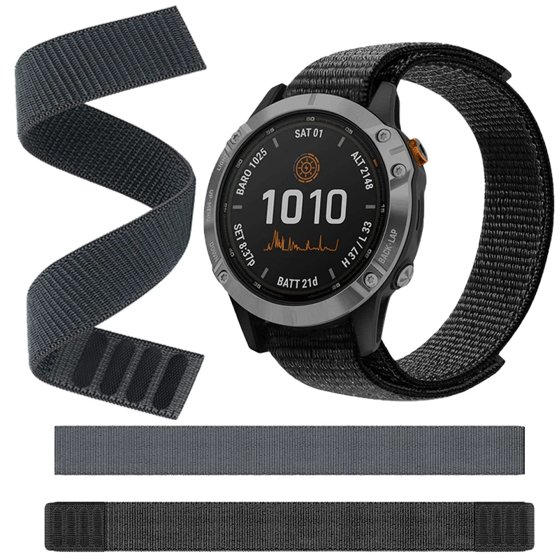 Ремешок нейлоновый быстросъемный для смарт-часов Garmin Fenix 6 подход S60 S62 Forerunner 935, 22 мм
Ремешок нейлоновый быстросъемный для смарт-часов Garmin Fenix 6 подход S60 S62 Forerunner 935, 22 мм